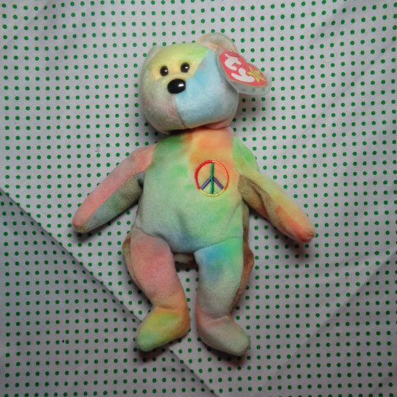 TY Peace Bear 1996 DOB - Picture 2 of 16